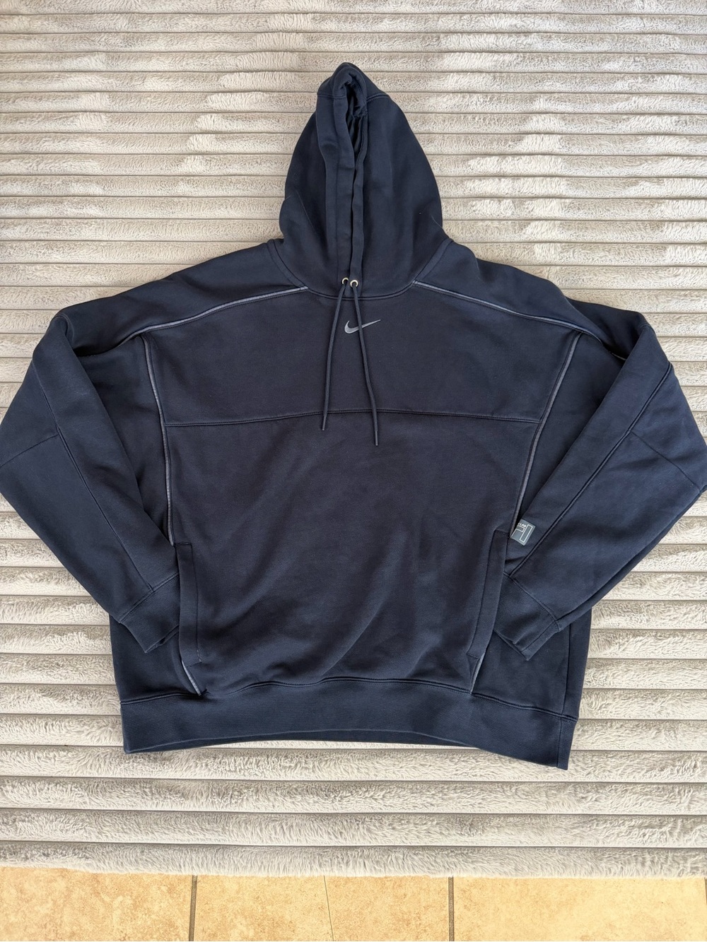 Nike Men's Navy Hooded Pullover Sweatshirt